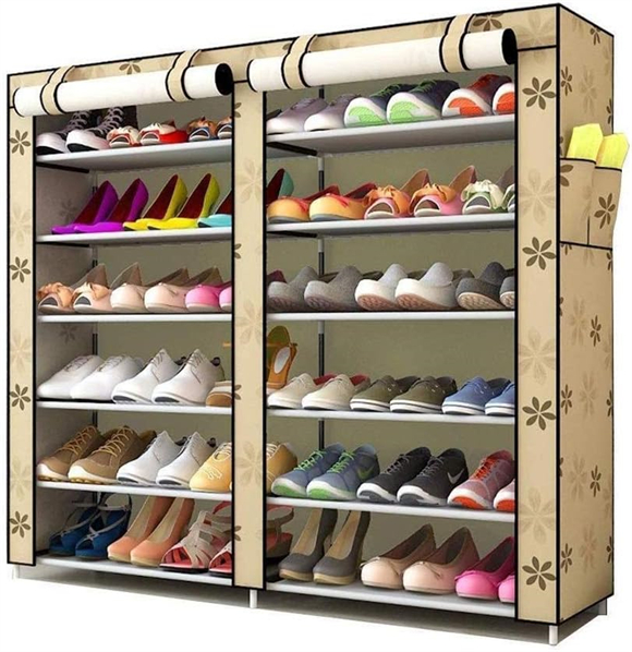 Shoe rack with cover